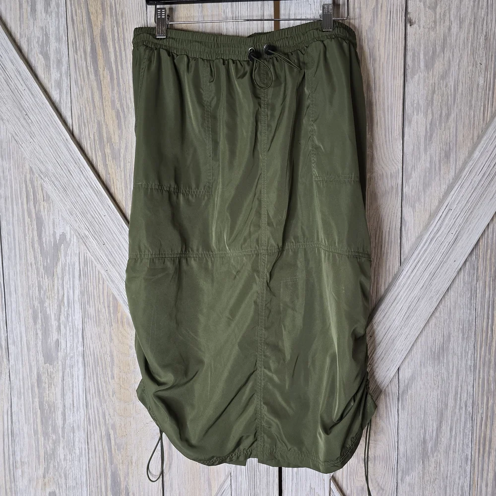 Wild Fable Khaki Skirt with Drawstring - Picture 1 of 5